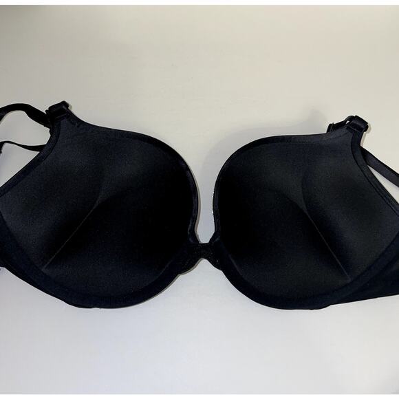 Victoria's Secret Bra 38C Black Bling Miraculous Bombshell Plunge Padded 2 Cup - Picture 5 of 9